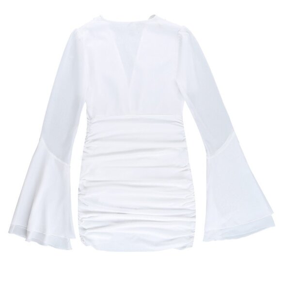 NWT Plunge Neck Bodycon Mini Dress - Picture 5 of 13